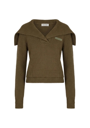 Monse sailor-collar sweater - Green