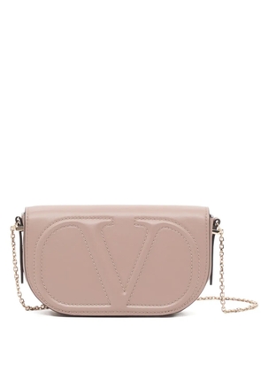 Valentino Garavani VLogo Walk chain pouch in calfskin - Neutrals