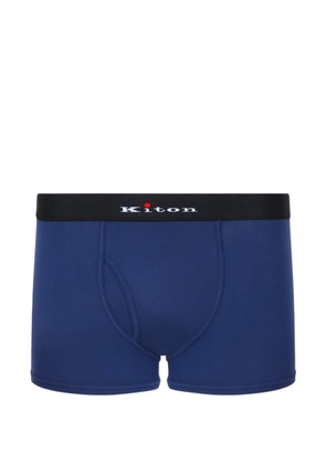 Kiton logo-waistband boxers - Blue