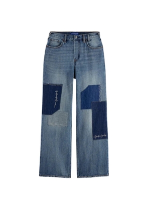 Scotch & Soda patchwork embroidered jeans - Blue