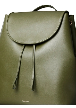 Calvin Klein drawstring foldover-top backpack - Green