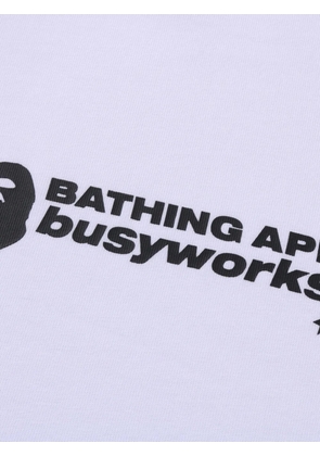 A BATHING APE® logo-print T-shirt - White