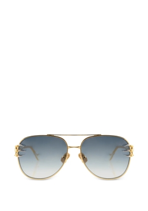ANNA-KARIN KARLSSON Claw Voyage navigator-frame sunglasses - Gold