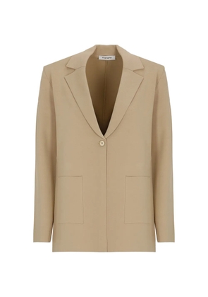 Kangra single-breasted patch-pocket blazer - Neutrals