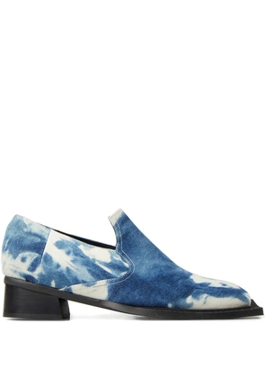 Ninamounah tie-dye square-toe loafers - Blue