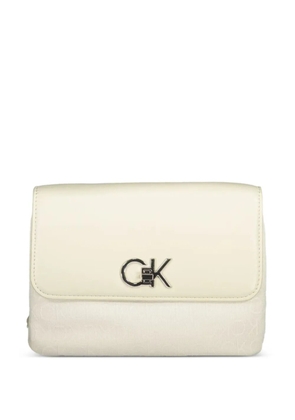 Calvin Klein logo-jacquard chain-strap tote bag - Neutrals