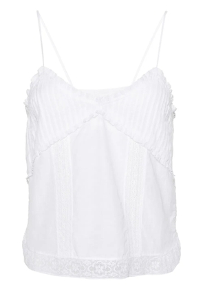 Zadig&Voltaire Calixia Tomboy lace-detail top - White