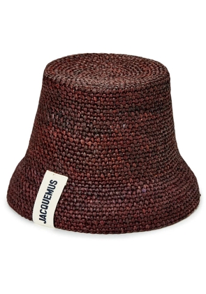 Jacquemus Le Bob Raphia bucket hat - Brown