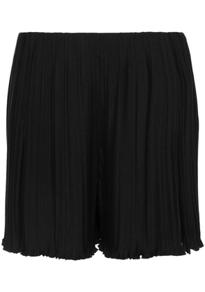 Lanvin pleated crepe de chine shorts - Black