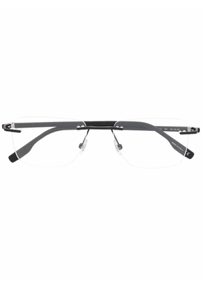 Montblanc matte-effect frameless glasses - Black
