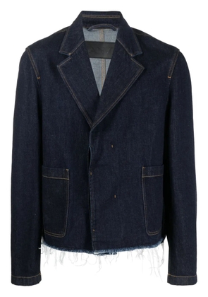 Lanvin frayed denim jacket - Blue
