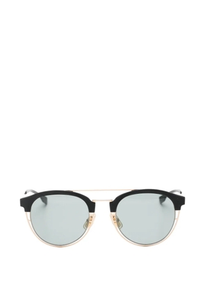 BOSS round-frame double-bridge sunglasses - Black