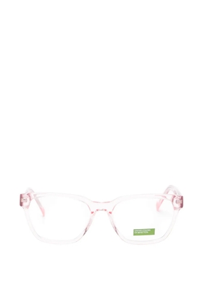 Benetton Rosewood square-frame glasses - Pink