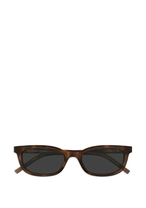 Saint Laurent Eyewear rectangle-frame sunglasses - Brown