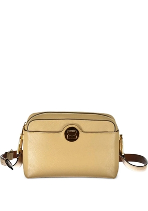 Coccinelle Arlettis pebbled leather crossbody bag - Neutrals