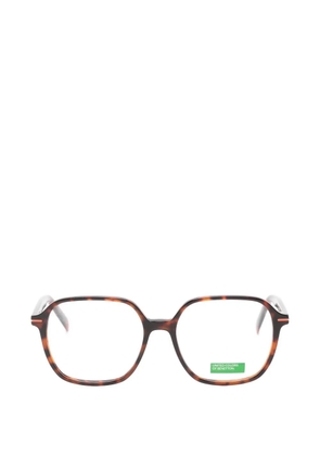 Benetton Adora tortoiseshell-effect square-frame glasses - Brown