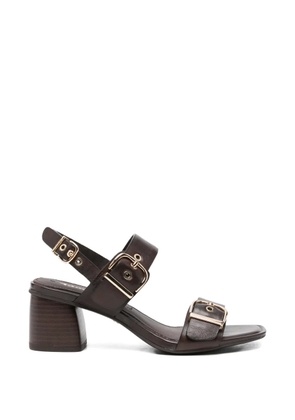 TAMARIS buckle-detail slingback sandals - Brown