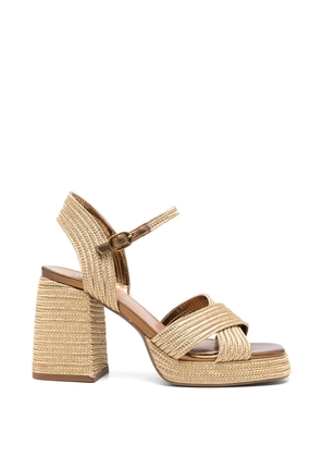 exè Havana033 crossover platform sandals - Gold