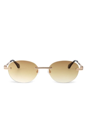 Palm Angels Eyewear Crystal sunglasses - Gold