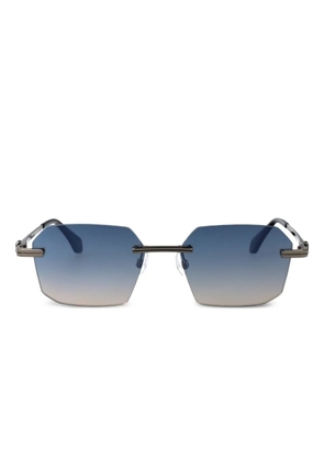 Palm Angels Eyewear Quartz hexagonal gradient sunglasses - Blue