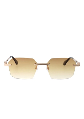 Palm Angels Eyewear geometric-frame sunglasses - Gold
