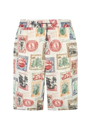 Billionaire printed shorts - Neutrals