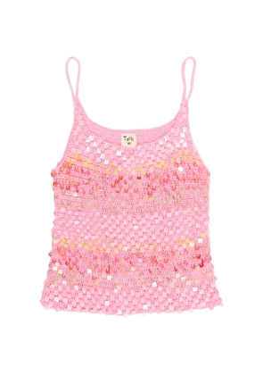 TACH CLOTHING Arenita sequin-embellished top - Pink