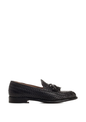 corvari woven-design tassel-embellished loafers - Black