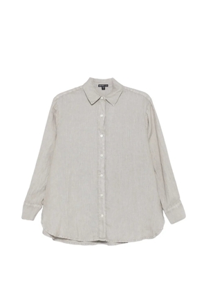 James Perse curved-hem long-sleeve shirt - Grey