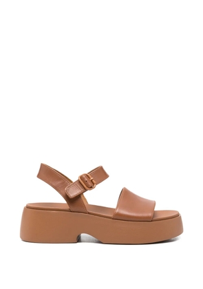 Camper Tasha buckle-fastening platform sandals - Brown
