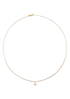 Monica Vinader 14kt yellow gold small Initial A necklace
