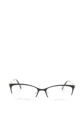 Carolina Herrera glitter-detail cat-eye glasses - Black