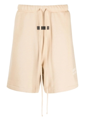 FEAR OF GOD ESSENTIALS drawstring cotton track shorts - Neutrals