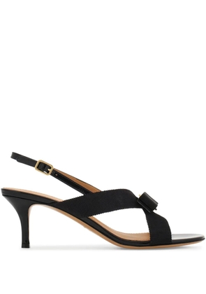Ferragamo 50mm bow-detail heeled sandals - Black
