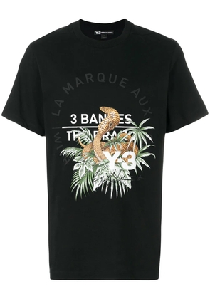 Y-3 cobra print T-shirt - Black