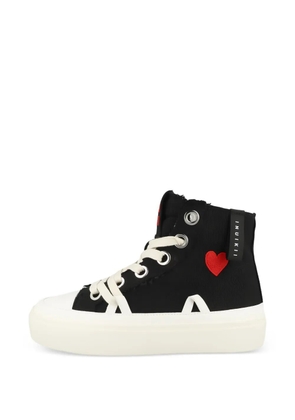 Inuikii Matilda heart-motif sneakers - Black