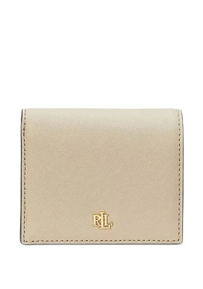 Lauren Ralph Lauren Saffiano leather cardholder - Neutrals