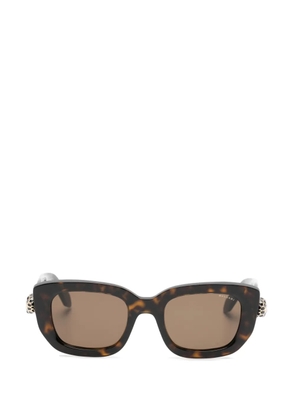 Bvlgari logo-detail sunglasses - Brown