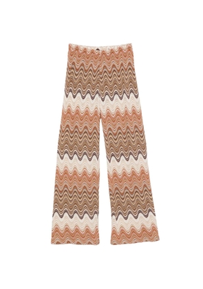 MC2 Saint Barth Amalia zigzag-pattern trousers - Neutrals
