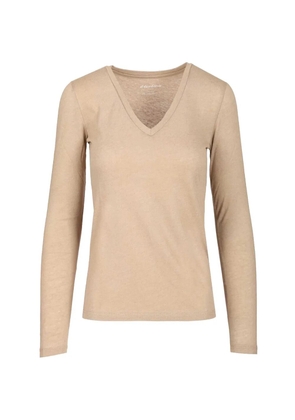 Al Duca D’Aosta 1902 V-neck long-sleeve T-shirt - Neutrals