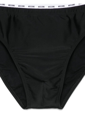Moschino logo-waistband briefs - Black