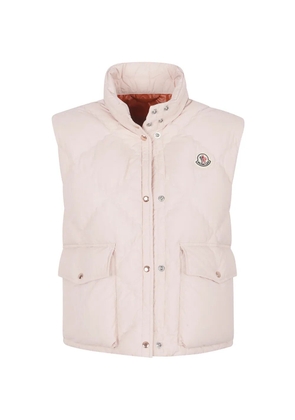 Moncler Biois diamond-quilted jacket - Pink