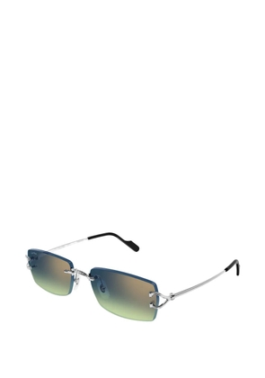 Cartier Eyewear C Décor rimless sunglasses - Silver