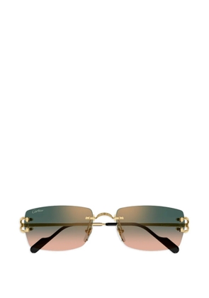 Cartier Eyewear Décor C rimless sunglasses - Gold