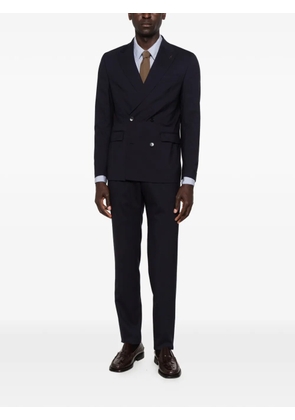 Paoloni double-breasted suit - Blue