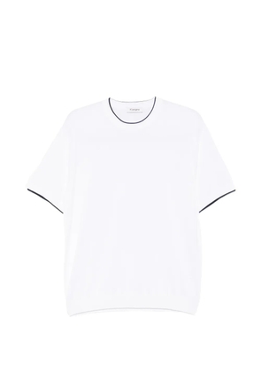 Kangra contrast-trim T-shirt - White
