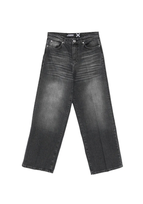 John Richmond faded-effect logo-plaque jeans - Grey