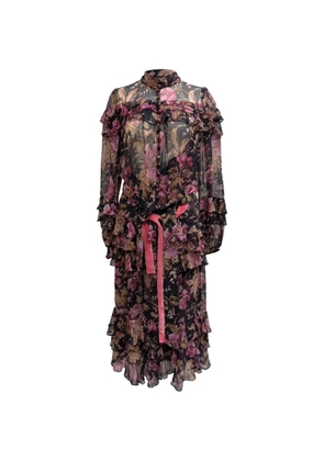 ZIMMERMANN Lucky tiered frill dress - Black