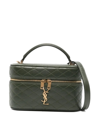 Saint Laurent Gaby quilted logo mini bag - Green