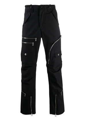 Facetasm loose fit biker trousers - Black